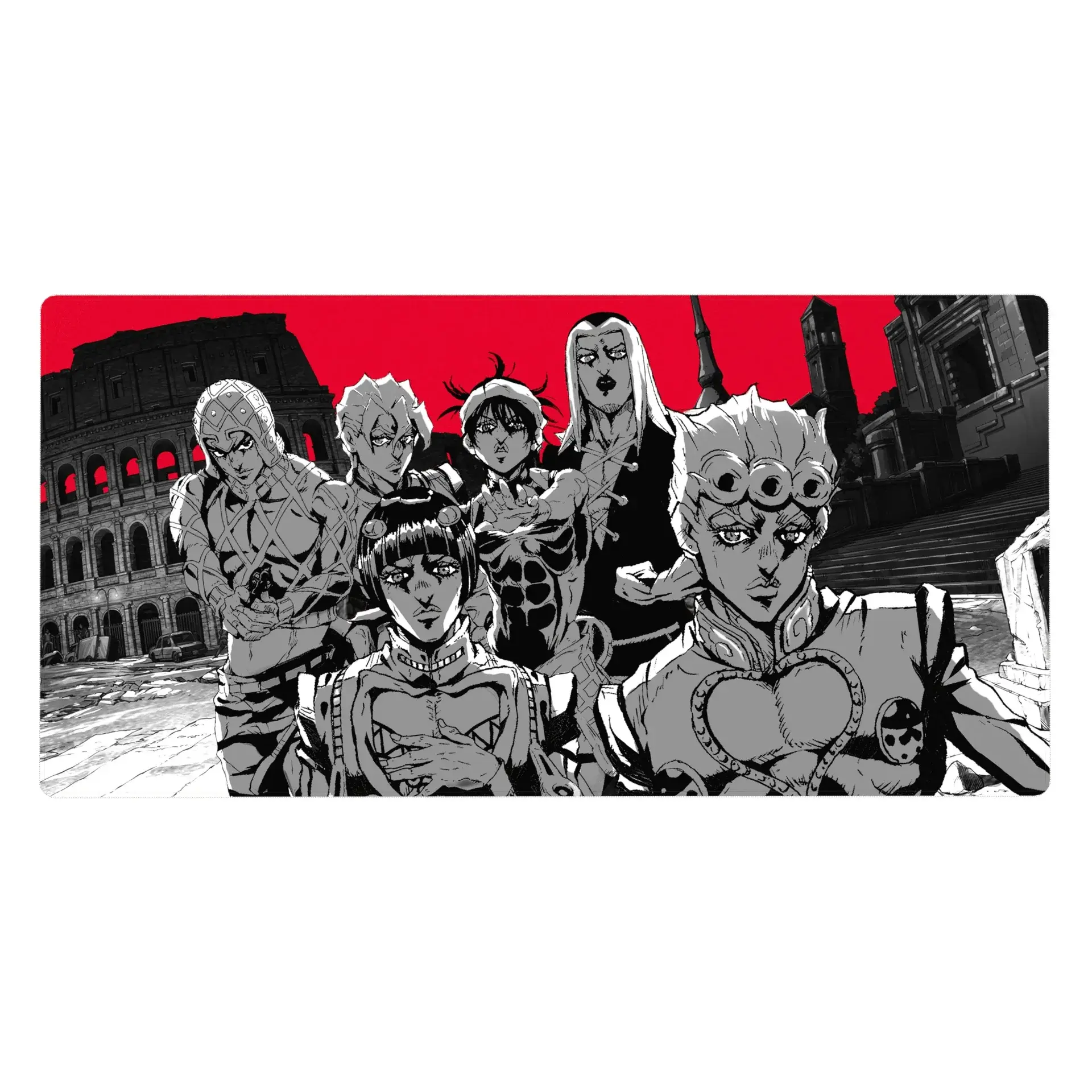 JoJo's Bizarre Adventure Anime Mouse Pad and Desk Pad Golden Gang