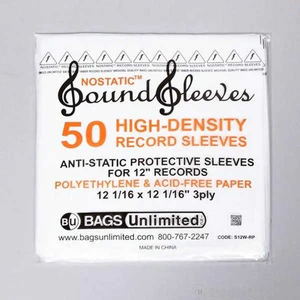 12 Inch Record NOSTATIC® Three Layer Inner Sleeve
