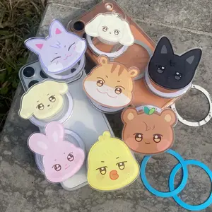 Cute Kpop Animal Idol Magsafe Phone Grip – Magnetic Pop Socket Stand – Bias Pick Aesthetic Accessory tiktokshopspringglowup