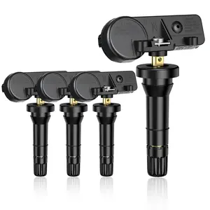 4PCS Pre-programmed TPMS Sensor- Compatible with Ford, Lincoln, Mazda, Mercury Models -F-150, Explorer,Edge,Mustang, Escape, Fusion. Focus, Ranger, Mark LT, MKZ, Tribute, Mariner  - 315MHz Tire Pressure Monitoring Sensor 9L3Z1A189A