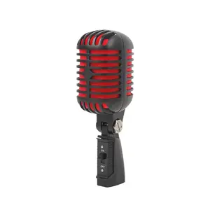 Classic Vintage Dynamic Microphone for Stage Performance Retro Style Metal Mic for Artists