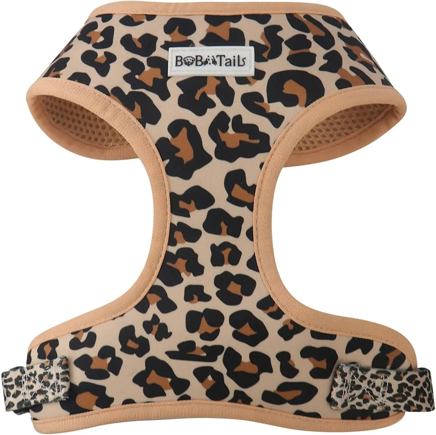 No Pull Printed Dog Vest Harness for Small&Medium Dogs, Side Clip Adjustable Pet Vest, Soft Breathable, Fashion Dog Harnesses for Walking, Running, Shopping(Leopard, XS)