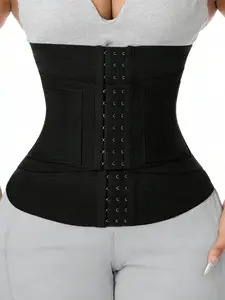 1 Count Women's Waist Cincher Shaper Belt, Fajas, Underwear, Double Compression Waist Trainer With Adjustable Closure, Comfortable Breathable Waist Girdle, Stylish Solid Color Shapewear Belt, Suitable For Work, Events, Formal And Casual Outfits