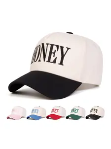 Unisex Honey Baseball Cap Adjustable Sunscreen Outdoor Hats for Outdoor Sports Spring Summer Travel Beach Activities Casual Style Letter Design Adjustable Snapback Cap