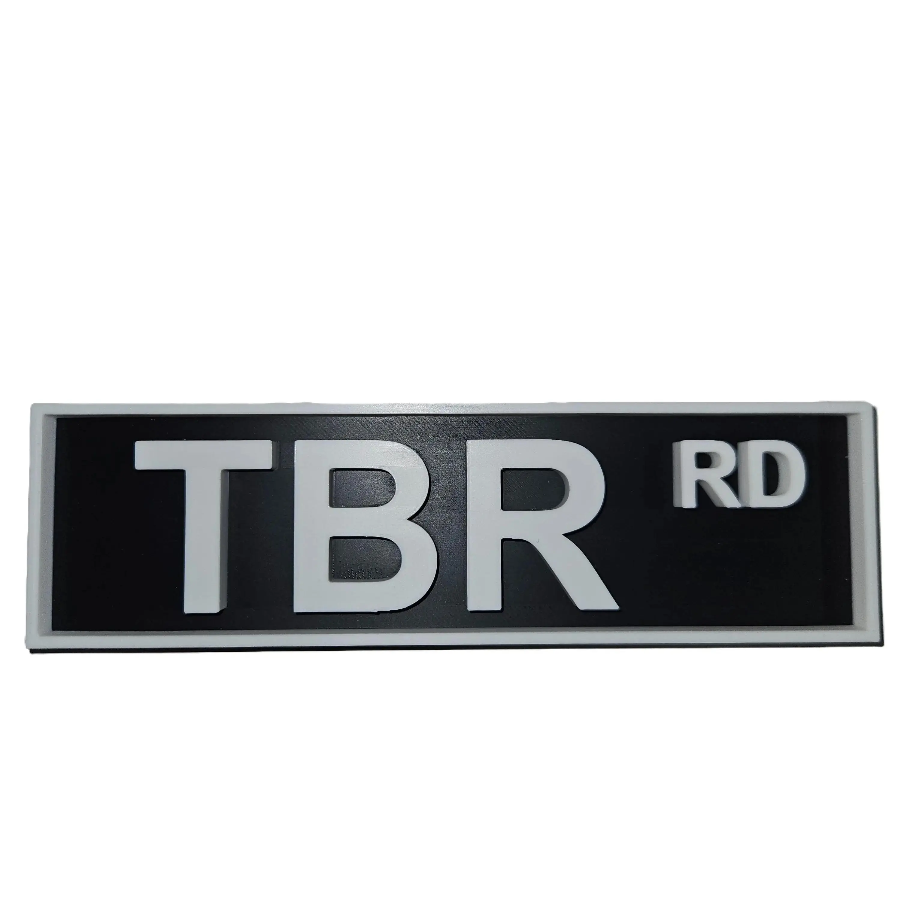Library Street Signs - Self Standing 3D Printed Personalized Signs in Custom Colors & Phrases for Bookish Decor Black