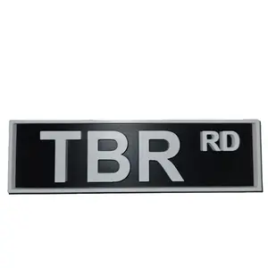 Library Street Signs - Self Standing 3D Printed Personalized Signs in Custom Colors & Phrases for Bookish Decor Black