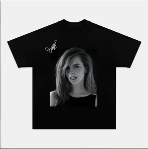 Emma Watson shirt, Unisex Vintage Tee, Stylish Crew Neck, Streamer Top, Gift For Fans, Celebrity Shirt, Casual T-shirt, Unisex Cotton, Vintage Y2K