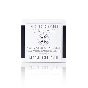 Little Seed Farm All Natural Deodorant Cream - Activated Charcoal - Aluminum Free Deodorant for Women or Men, Net Wt. 2.4Oz | 68G