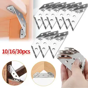 10/16/30 Universal Corner Brackets, Heavy Duty, Sturdy Bracket, for Furniture Repair, Multi-Function Angles for Tables, Chairs, Cabinets, Durable Fasteners
