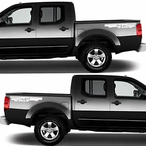 2PCS/SHEET 4 * 4 Car Sticker Decal, Self-Adhesive Vinyl Pickup Accessories Decorative Sticker Car Decal - Car Creative Concealer Sticker, Truck Car Decal, Decal For Cars