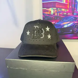 BIG BOSS ANNIVERSARY Cap with Star Design and Logo, Black Color,