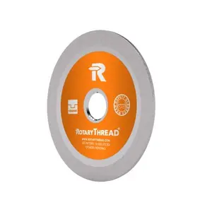 ROTARY THREAD - Thread Repair File; Chase, Restore, Repair, and Clean: Male, Female Square Grooves Glands Threads (RT4S1) (40mm Dia. Head x 1/4" Shank); Requires RTM5 Mandrel (Sold Separately)