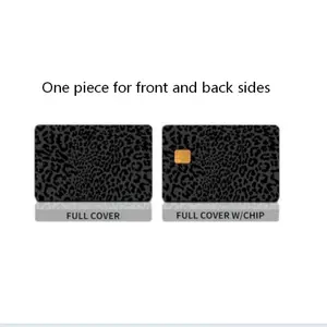 Leopard Print Dual-Sided Card Stickers for Credit and Debit Cards, Ultra-Thin, Waterproof, Scratch-Resistant, Non-Slip, Protective and Customizable