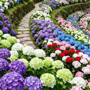 50Pcs Mixed Color Hydrangea Seeds – Heirloom Ornamental Flower Seeds for Home Garden, Vibrant Blooms in Assorted Colors, Ideal for Pots, Borders & Landscaping