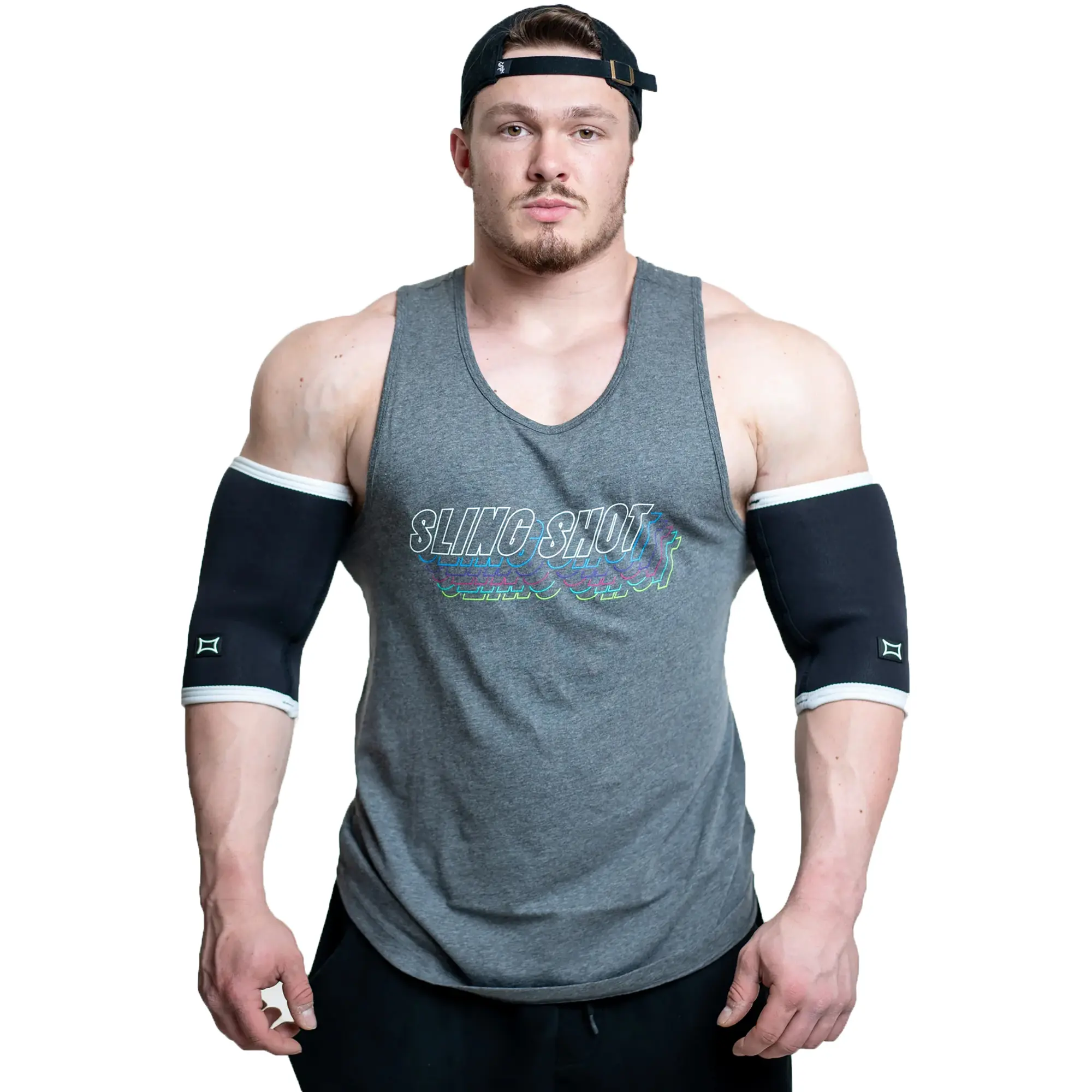 SLING SHOT Compression Elbow Sleeves - 4mm Thick 4-Way Stretch Neoprene Support for Weight Lifting, Wrestling & Baseball