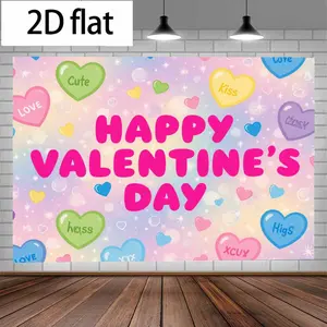 2D flat banner 1pcsHappy Galentine's Day Backdrop Galentine Day Backdrop Galentine Day Decorations Banner Girls Ladies Valentine's Day Party Supplies Photo Booth Props Outdoor Door Portrait Photography Studio Professional Photographer Video Backdrops