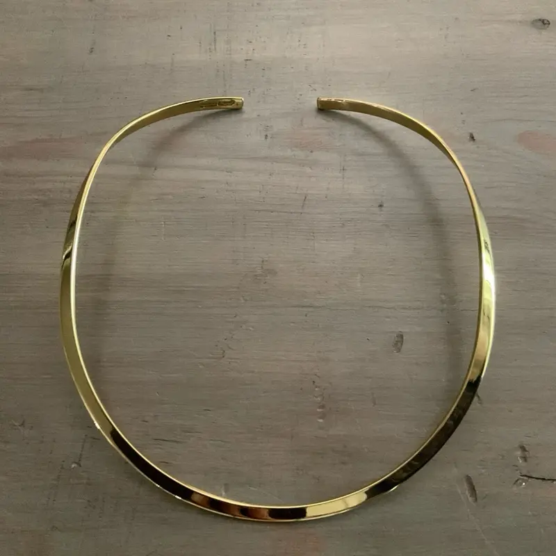 Alchemia Gold Smooth Round Open Neckwire