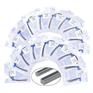 10pcs Dental Orthodontic Arch Wires Stainless Steel Round Rectangular Type Natural Form Braces Wires for Teeth tooth decoration Gift