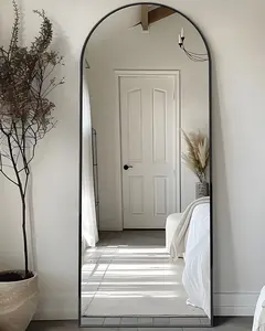Full Length Mirror, SelfScope Floor Standing Mirror with Stand, Glassless Mirror Full Length with Stand, Wall Mounted Mirror for Bedroom Living Room