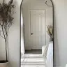 Full Length Mirror, SelfScope Floor Standing Mirror with Stand, Glassless Mirror Full Length with Stand, Wall Mounted Mirror for Bedroom Living Room