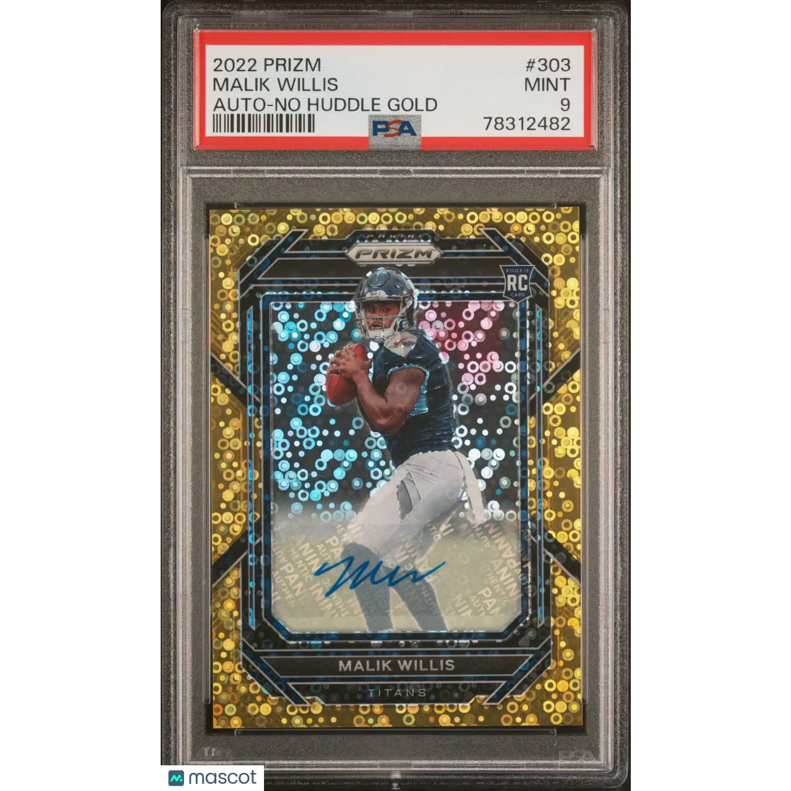 Malik Willis PSA 2022 Panini Prizm #303 9