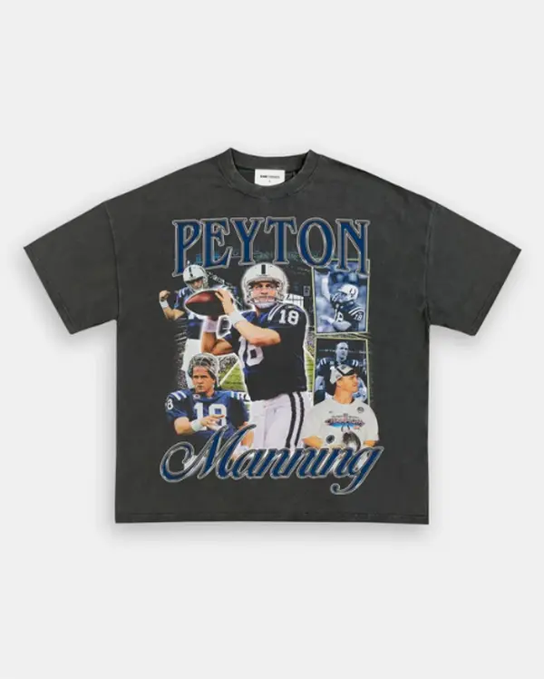 PEYTON MANNING TEE, Retro Football Shirt ,Football Shirt Christmas Gift Unisex, Football 90s Vintage Fan Gift,football American Graphic Vintage, Gift For women And Man Unisex T-shirt