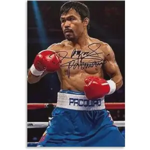 Manny Pacquiao Boxing Poster (1) Canvas Art Poster And Wall Art Picture Print Modern Family Bedroom Decor Posters