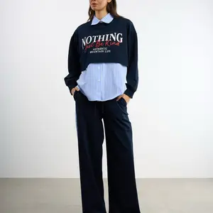 Size Hooded Set Plus Women's Women Minimalist Two-Tone Lounge Set, Jogger Set, Oversized Sweatshirt & Joggers, Chic Errand Fit Pants Womenswear Clothes Comfy Long Sleeve Winter stylish camouflage