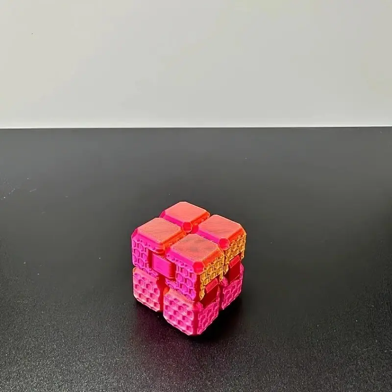 3D Printed Infinite Cube Stress Relief Toy, Fidget Cube, Versatile Puzzle Game for Relaxation, Fun Brain Teaser Gift Idea