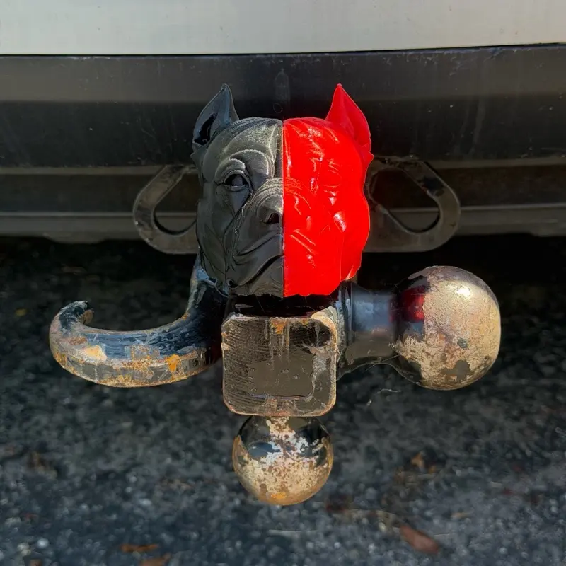 Pit bull 2” Tow Hitch Cover 3D Printed, Trailer Hitch Cover