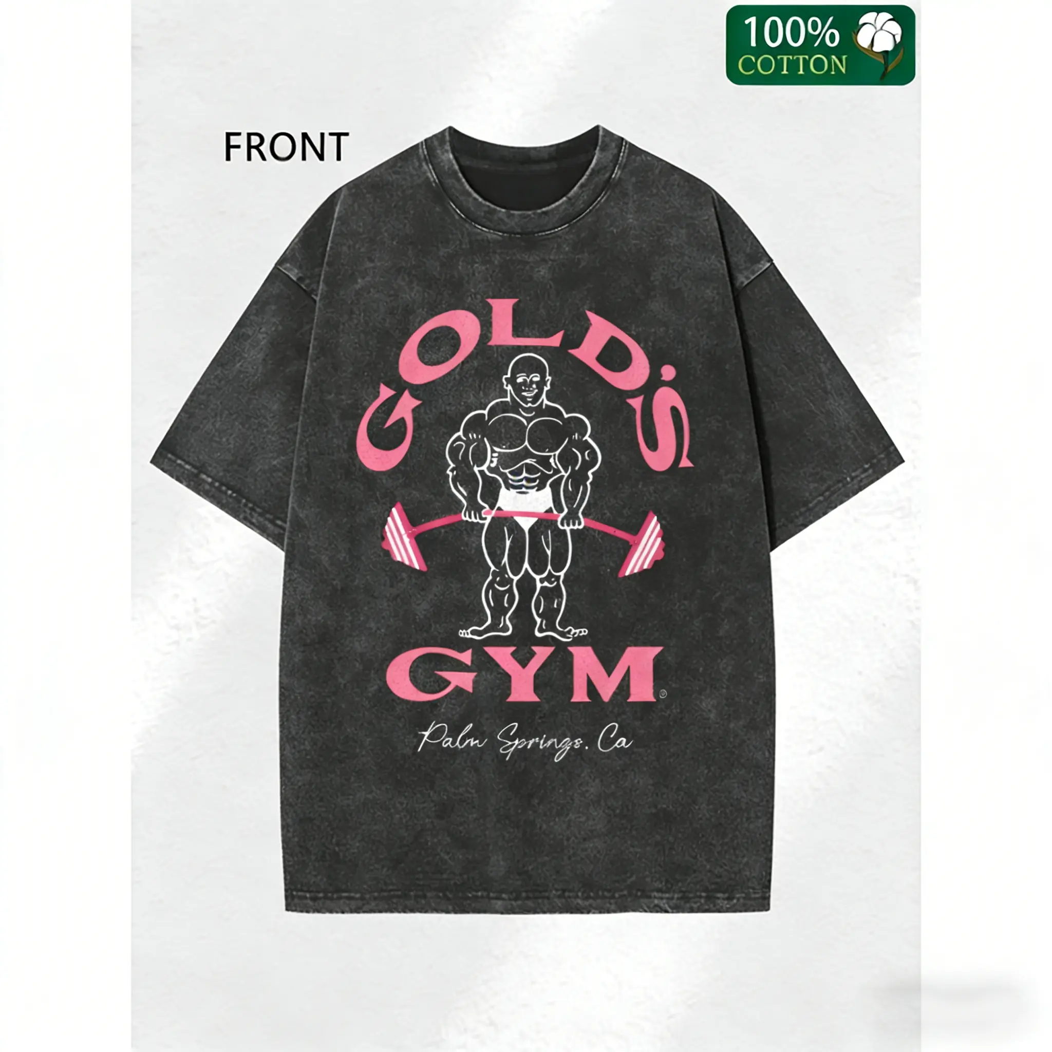 Gold olverized gym tshirt - TikTok Shop
