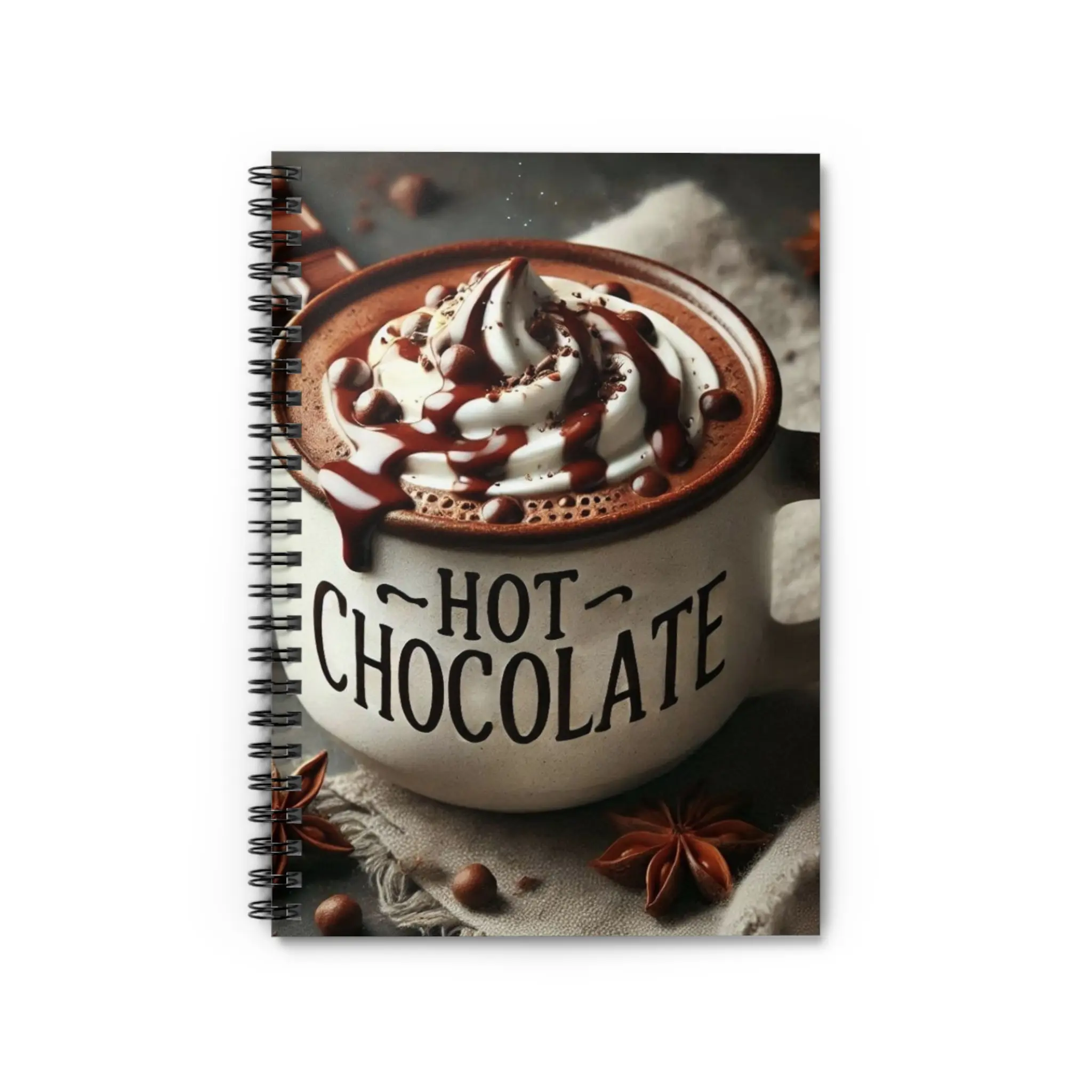 Hot Chocolate Spiral Notebook - Ruled Line