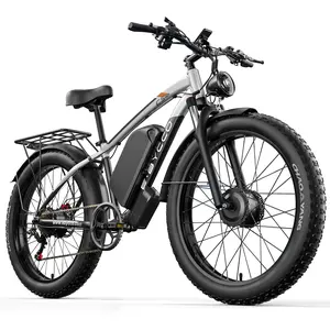 E·BYCCO 24" C5PRO Peak 6000W    Motorcycle with Dual Brakes    Commuter  52V 32Ah  Off-Road Fat Tire Electric Bike ebike plegable Led Bike Light summervibes☀️