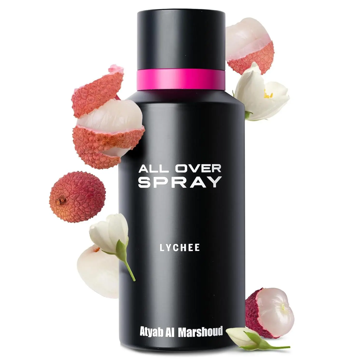 ATYAB AL MARSHOUD Lychee All Over Perfume Body Spray (125mL) - Unisex, Luxurious, Long-Lasting (Up to 24 Hours), Versatile Body Mist Fragrance for Men and Women