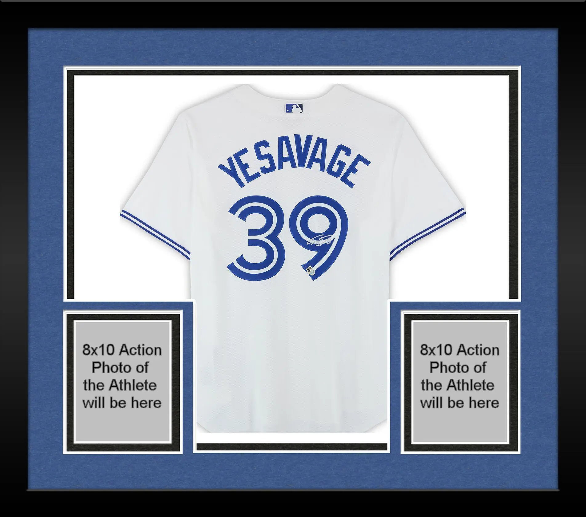 Framed Trey Yesavage Toronto Blue Jays Autographed 2026 White Nike Replica Replica Jersey with 50th Anniversary Patch - Fanatics Authentic Certified - MLB Memorabilia