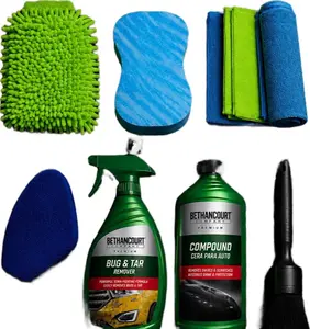 Premium Car Wash Kit - 7-Pack Auto Detailing Set for Car Exterior and Interior Cleaning