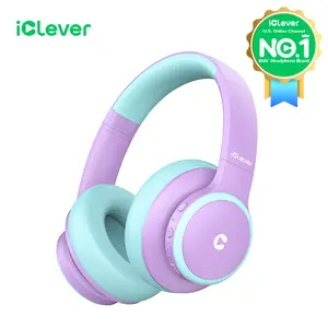 iClever Kids BTH26 Active Noise Cancelling Headphones Bluetooth5.4 Headphones with Mic Audio Earbuds Headset
