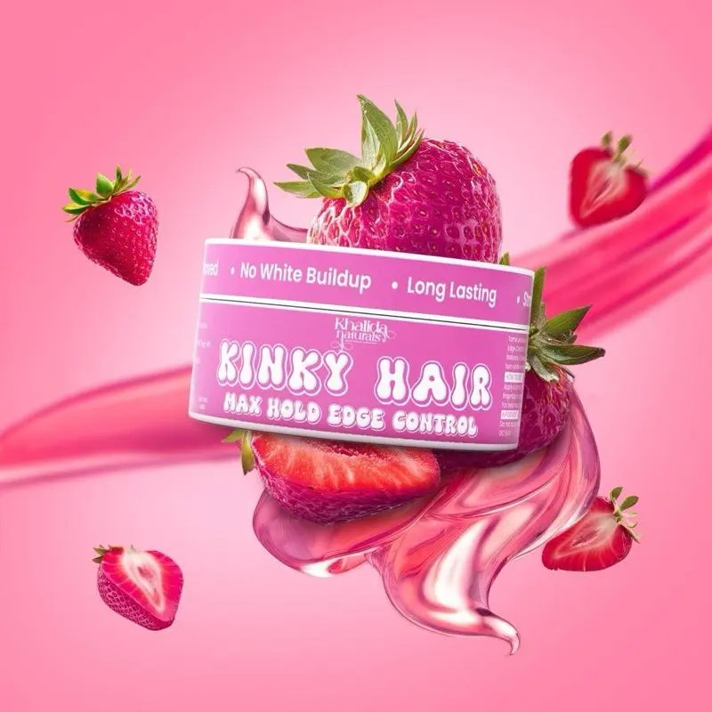 Khalida MAX Hold Edge Control Gel, Travel-Size Haircare Styling Product