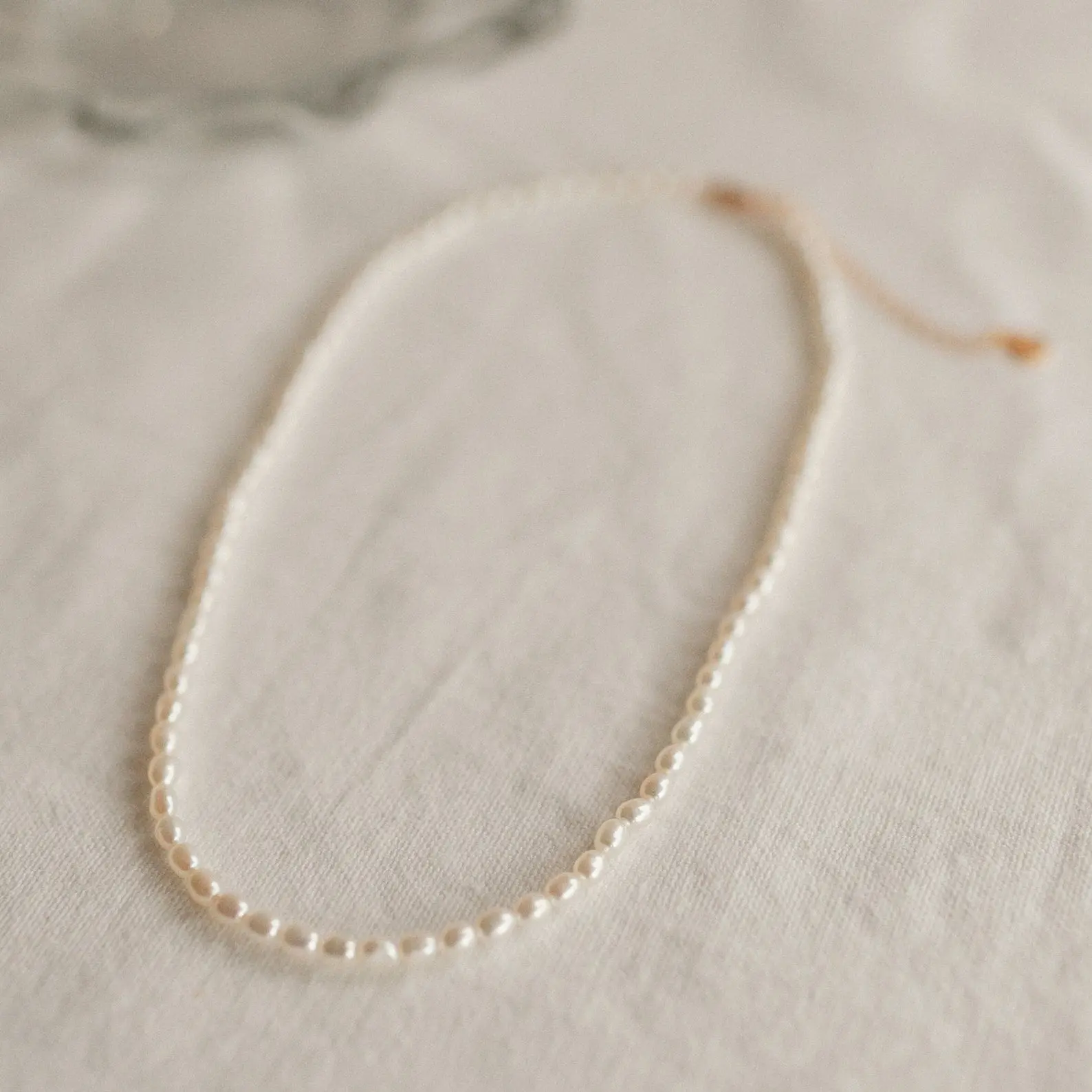 Pearl Choker Necklace by Caitlyn Minimalist - Dainty Beaded Pearl Layering Necklace - Wedding Jewelry - Bridesmaids Gifts