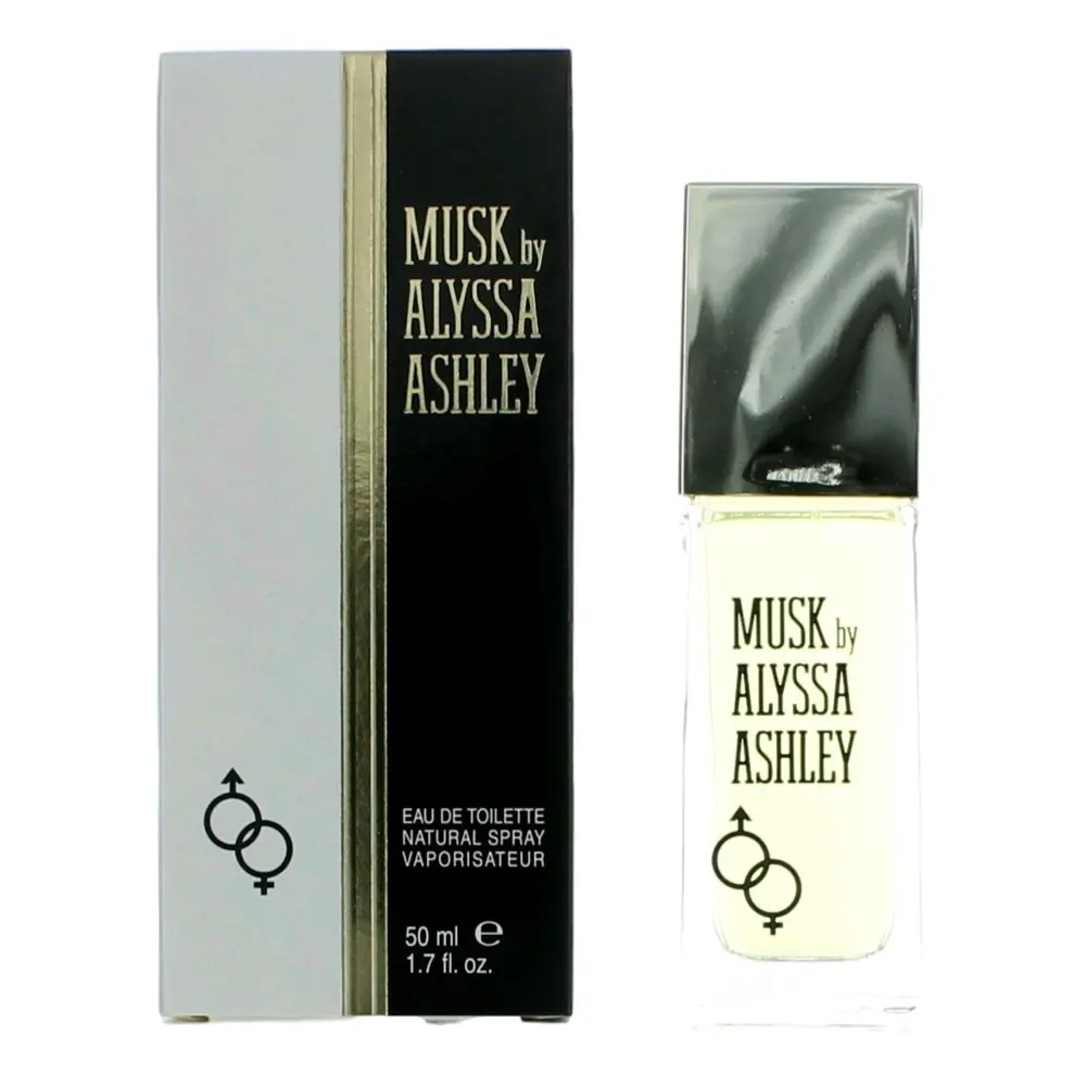 Alyssa Ashley Musk Women's Fragrance, 1.7 oz EDT Spray, Floral Signature Scent, Romantic Wear, 1-1.9 Fl Oz Size, 1992 Launched, Beauty & Personal Care Spray Bottle