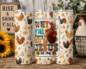 20 OZ Slim Insulated Tumbler- Testing my Jesus