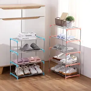 3/4 Shoe Rack Multi Layered and Space Saving Shoe Rack for Simple Household Storage and Storage Three and Four Layer Shoe Racks