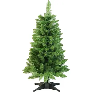 Small Christmas Tree 3FT Artificial Desktop Xmas Tree for Holiday Decor 160 Branch Tips,Green