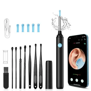 1pc Ear Wax Removal Earwax Remover Tool with 8 Pcs Ear Set, Ear Pick Set, Ear Camera with 5 Ear Spoon, Ear Cleaner with Camera Earwax Removal Kit with Light