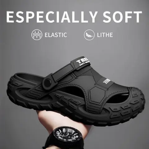 Unisex Sporty EVA Sandals, Soft Comfortable Sole, Adjustable & Versatile for Travel, Beach & Casual Wear, Sporty Cloud Slides