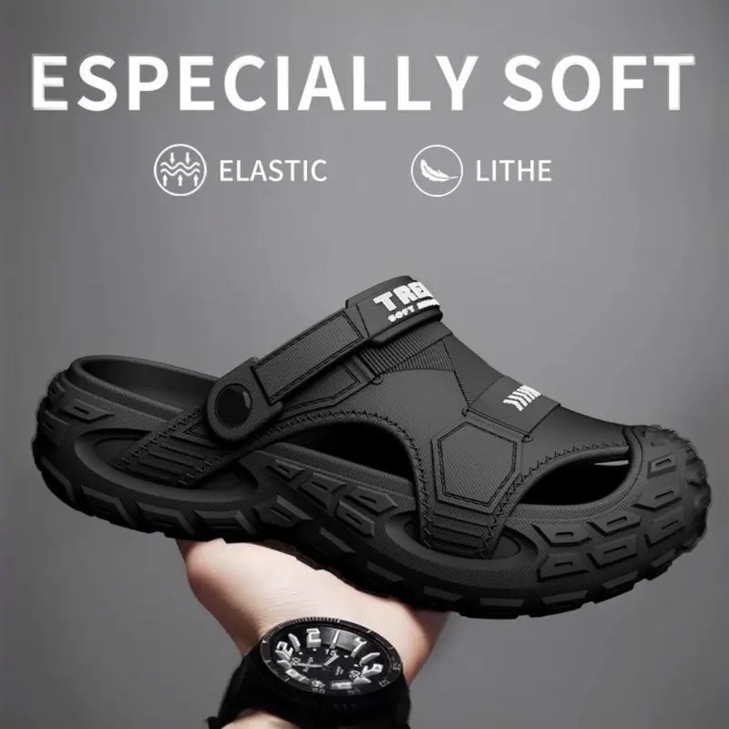 Unisex Sporty EVA Sandals, Soft Comfortable Sole, Adjustable & Versatile for Travel, Beach & Casual Wear, Sporty Cloud Slides