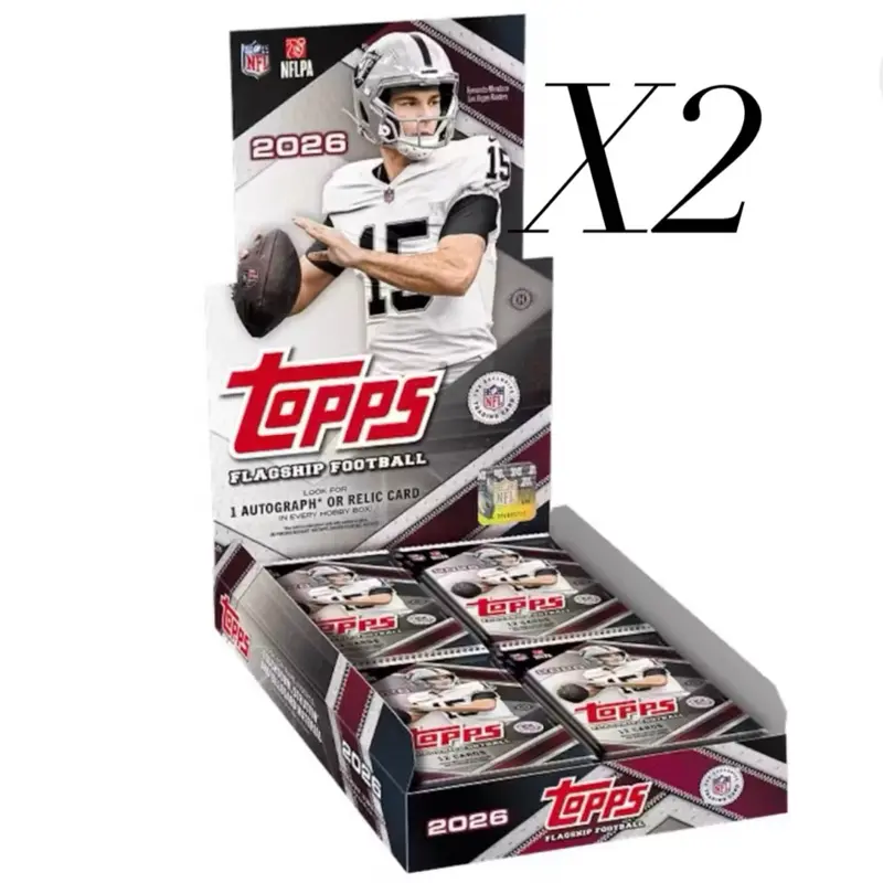 PYT #672: (2) 2026 TOPPS FLAGSHIP HOBBY BOXES *CHECKLIST IN DESCRIPTION*