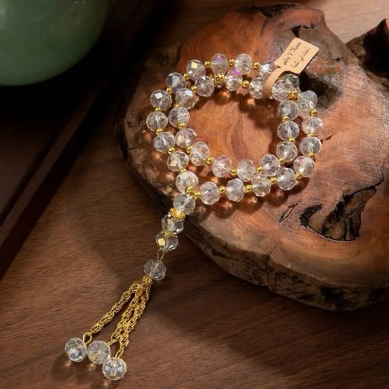 Tasbih-A string of prayer beads used for dhikr and meditation. Ideal for religious use, mindfulness, gifts, and personalized accessories. Standard (33beads), custom with initials. Gemstones, customizable with name initial. Durable and elegant.