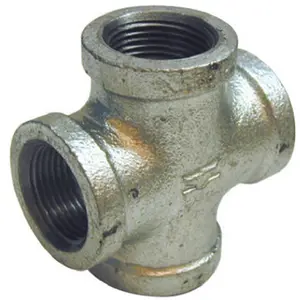 Pannext Fittings G-CRS05 Galvanized Cross - 0.5 in.