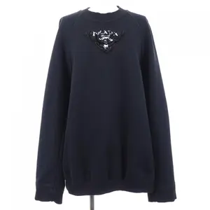 Pre-owned PRADA Cotton Small Leather Goods Sweatshirt Knitwear